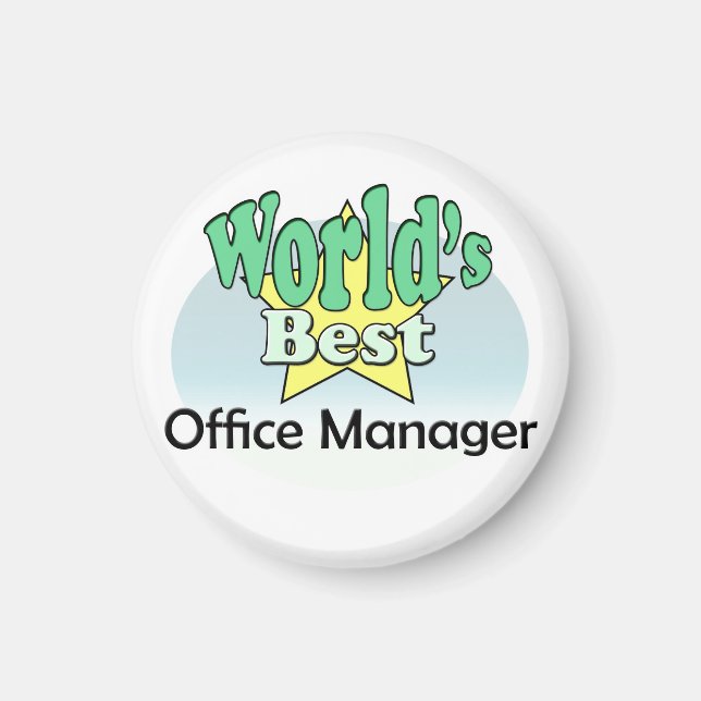 Världens bästa Office-chef Magnet (Framsidan)