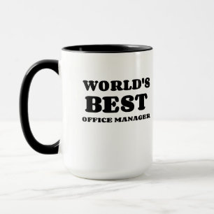 VÄRLDENS BÄSTA OFFICE MANAGER MUGG