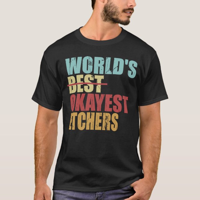 Världens bästa okayest-forskare t shirt (Framsida)