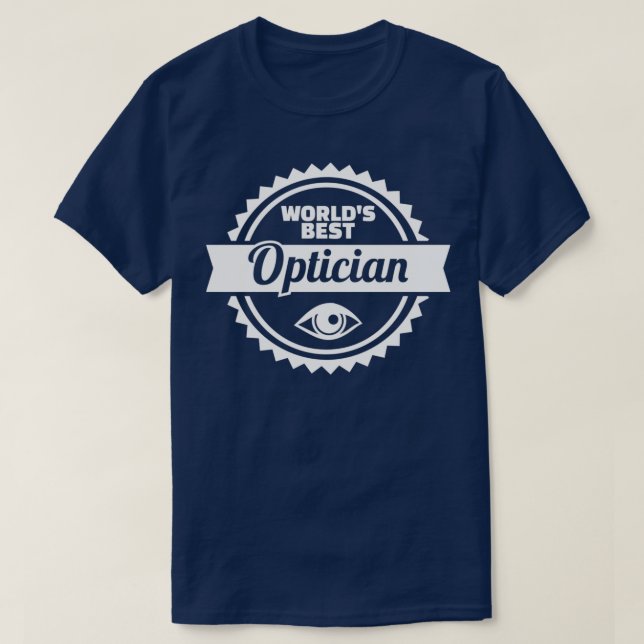 Världens bästa optiker 1 t shirt (Design framsida)