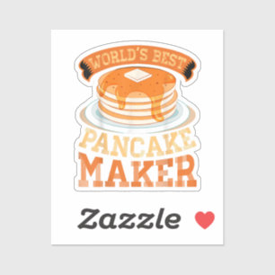 Världens bästa Pancake Maker - Funny Pancake Maker Klistermärken