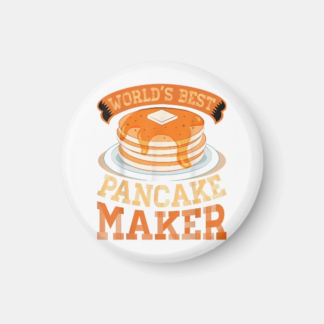 Världens bästa Pancake Maker - Funny Pancake Maker Magnet (Framsidan)
