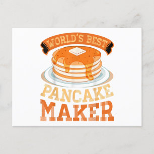 Världens bästa Pancake Maker - Funny Pancake Maker Vykort