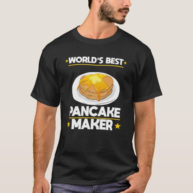 Världens bästa Pancake Maker Pancake Älskare T Shirt (Framsida)