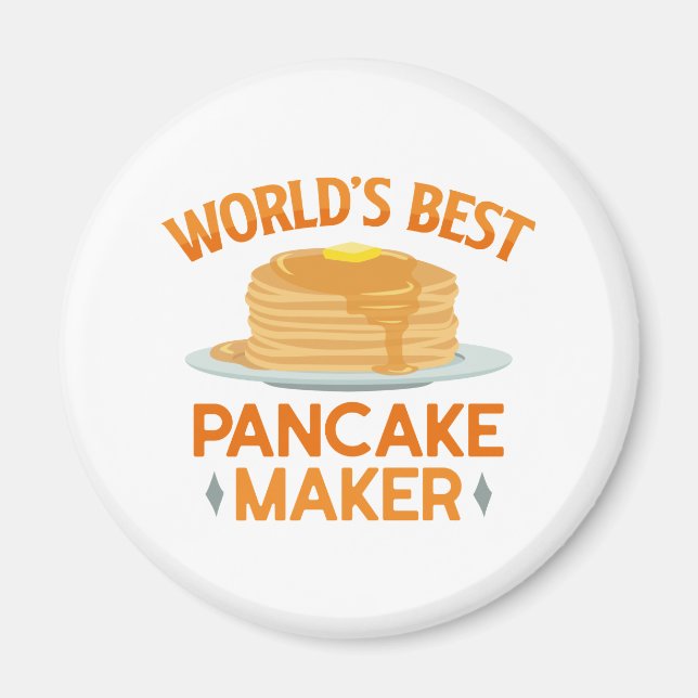 Världens bästa Pancakes Maker Magnet (Framsidan)