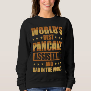 Världens Bästa Pannkaksassistent Och Pappa I Värld T Shirt