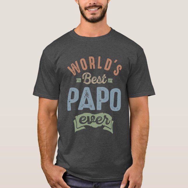 Världens bästa papo tee shirt (Framsida)
