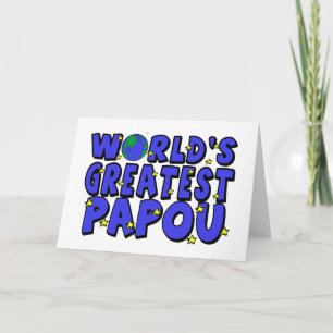 Världens Bästa Papou Kort