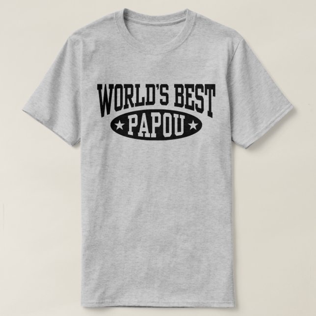 Världens bästa papou t-shirt (Design framsida)