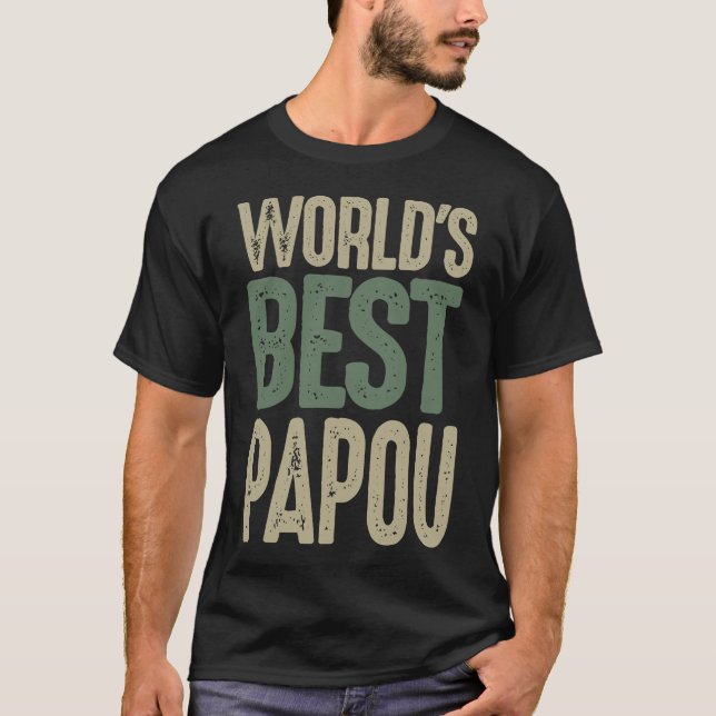 Världens bästa papou t shirt (Framsida)