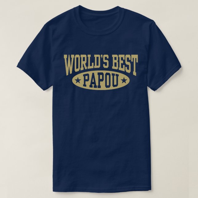 Världens bästa papou tee (Design framsida)