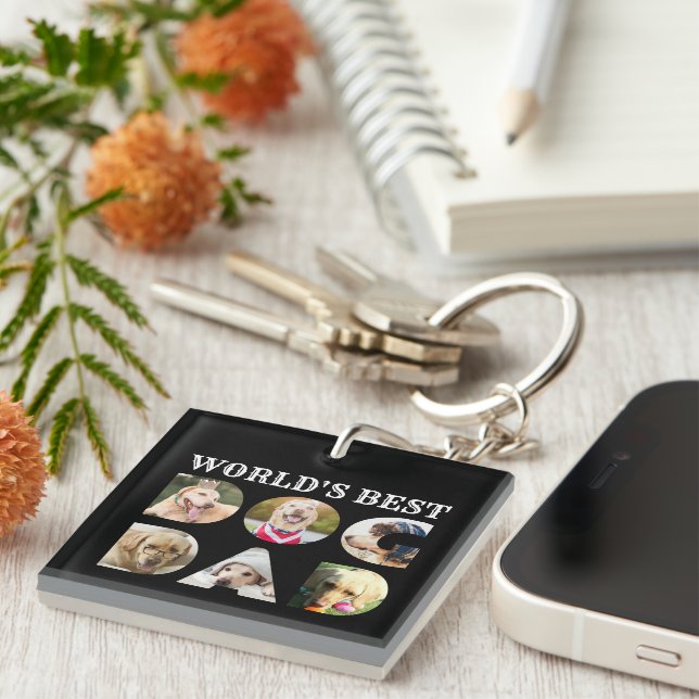 Världens bästa Pappa 6-fotokollage i Hund (Högra Framsidan)