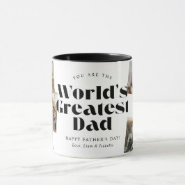Världens bästa pappa 6 Fotokollage Mugg