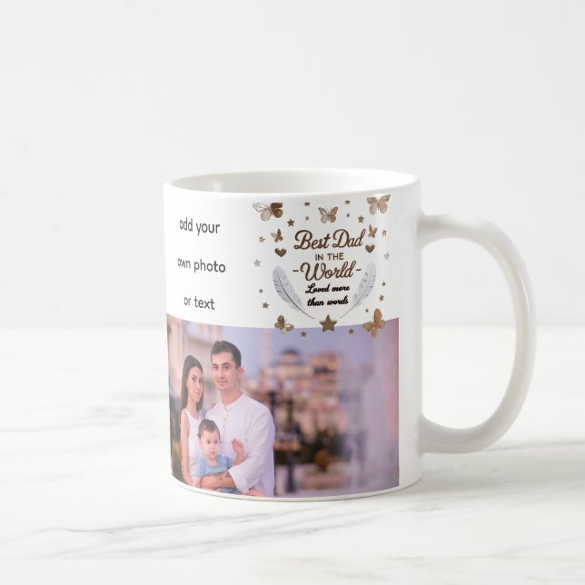 Världens bästa Pappa - älskade mer än Ord Kaffemugg (Höger)