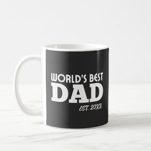 Världens Bästa Pappa Anpassad Foto Kaffemugg (Vänster)