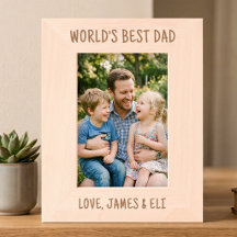 Världens Bästa Pappa Anpassad Fotolampa Present Ti