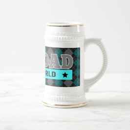 Världens bästa Pappa-argyle, mönstrad Fars dag Sejdel