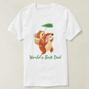 Världens bästa Pappa - Björn och Baby T-Shirt