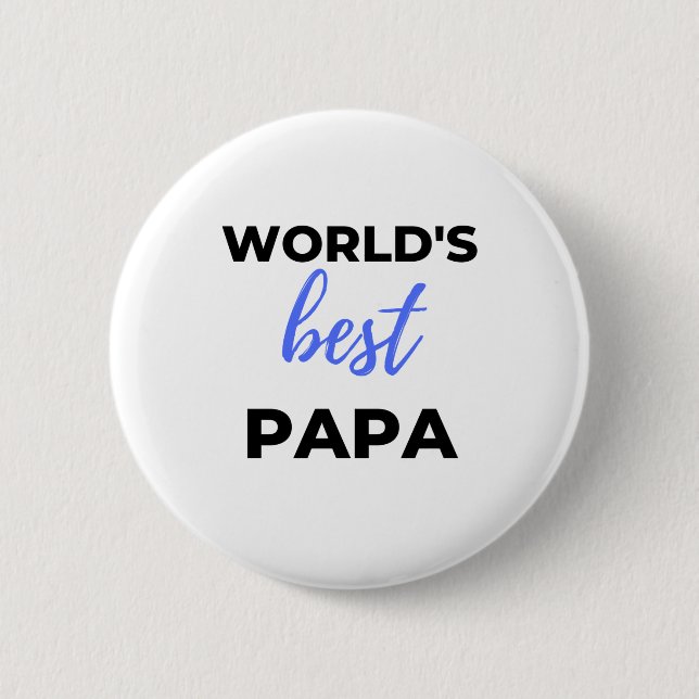 Världens bästa Pappa-bl Knapp (Framsida)