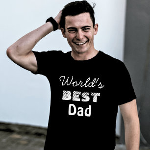 Världens bästa Pappa Black T Shirt