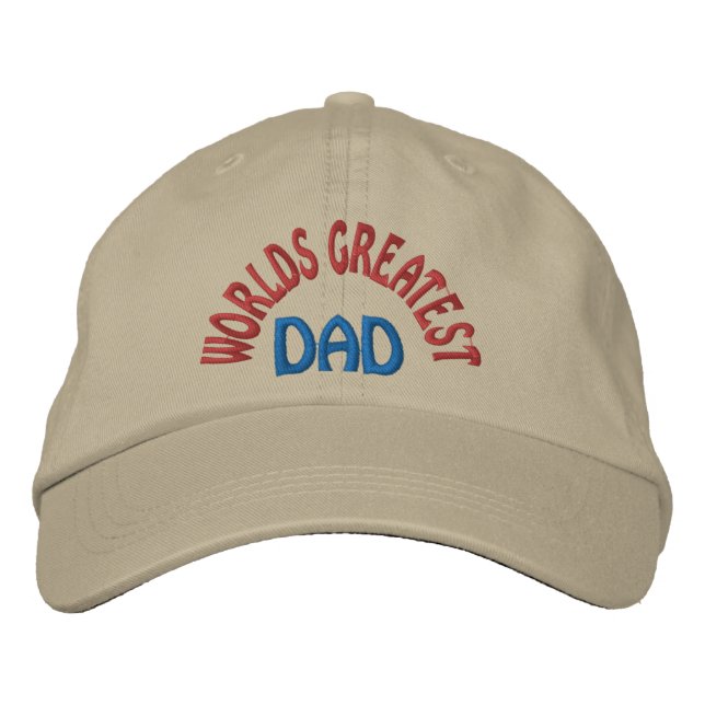 Världens Bästa Pappa Broderad Keps (Framsida)