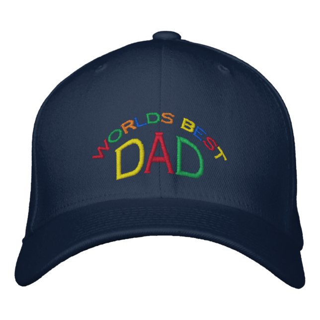 Världens bästa Pappa Broderad Keps (Framsida)