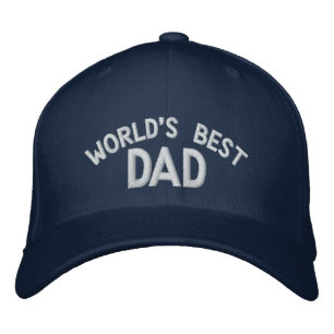 Världens bästa Pappa-broderade hatt Broderad Keps