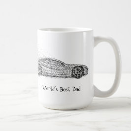 Världens bästa Pappa-citat för Fordon Kaffemugg