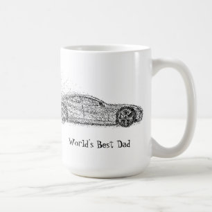 Världens bästa Pappa-citat för Fordon Kaffemugg