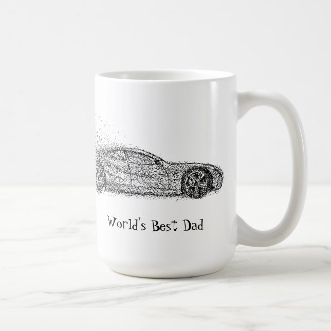Världens bästa Pappa-citat för Fordon Kaffemugg (Höger)