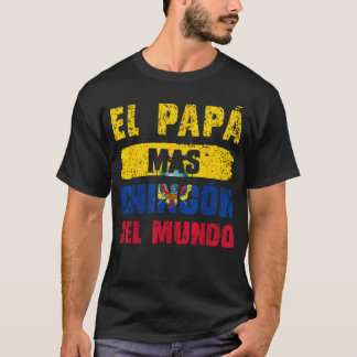 Världens Bästa Pappa Ecuador Flagga T Shirt