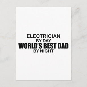 Världens bästa Pappa - Elektriker Vykort