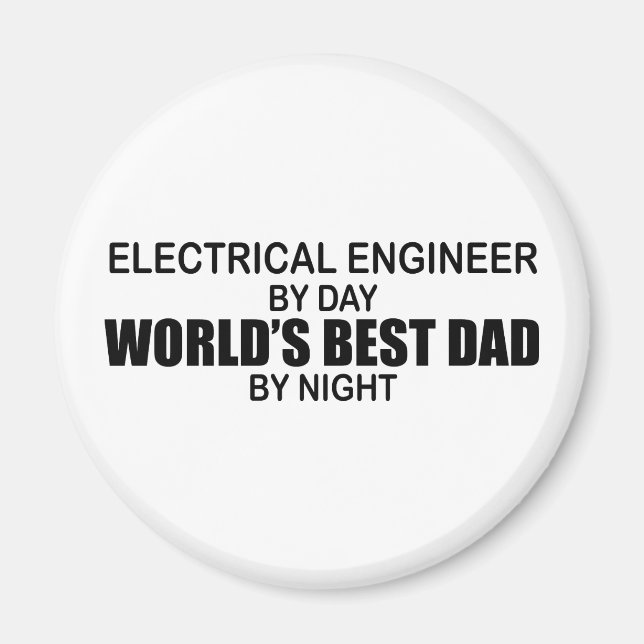 Världens bästa Pappa - Elektriska Ingenjör Magnet (Framsidan)