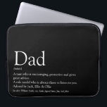 Världens bästa Pappa-Far-pappa-definition svart Laptop Fodral<br><div class="desc">Anpassa för din speciella pappa,  far,  pappa eller pappa att skapa en unik gåva till Fars dag,  födelsedagar,  jul eller vilken dag du vill visa hur mycket han elak till dig. Ett perfekt sätt att visa honom hur fantastisk han är varje dag. Designad av Thisisnotme©</div>