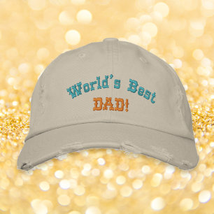 Världens bästa Pappa Fars dag-födelsedagspresent C Broderad Keps