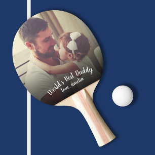 Världens bästa pappa Fars dag-foto Pingisracket