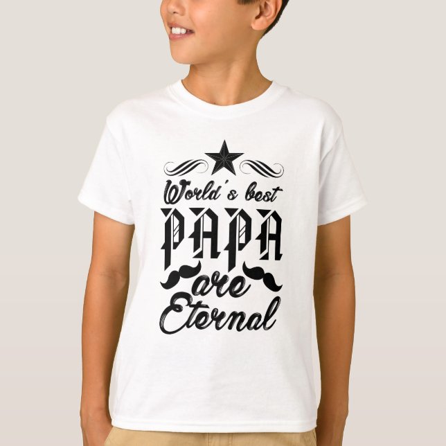 Världens bästa Pappa - Fars dag i östra Kärlek T Shirt (Framsida)