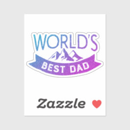 Världens bästa Pappa Fars dag Klistermärken