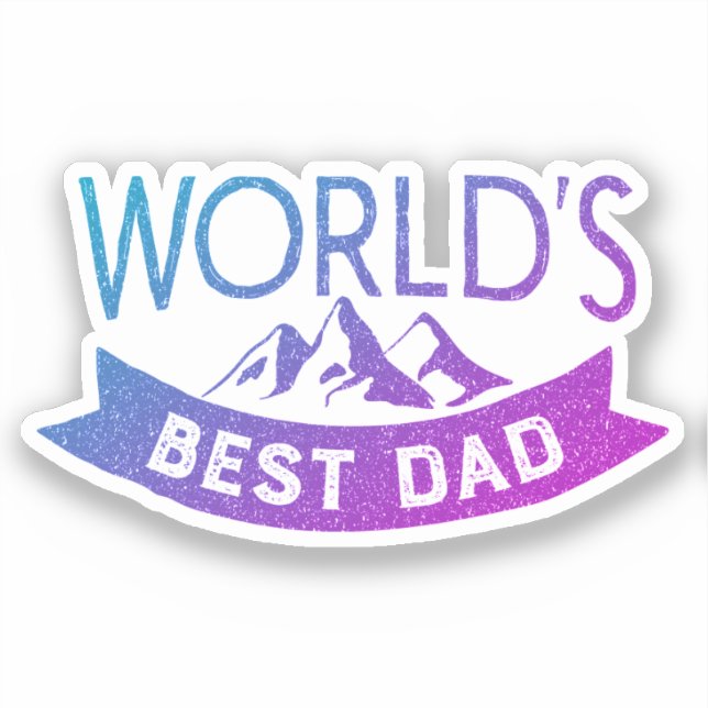 Världens bästa Pappa Fars dag Klistermärken (Framsida)