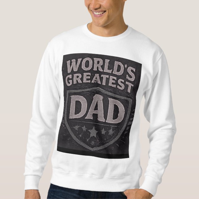 Världens Bästa Pappa Fars Dag Lång Ärmad Tröja (Framsida)