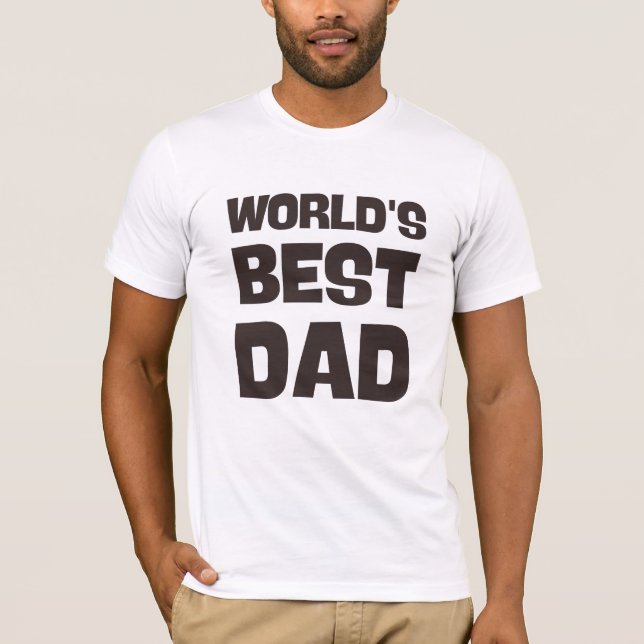 Världens bästa pappa Fars dag pappa T Shirt (Framsida)