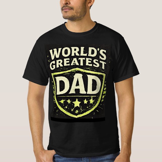 Världens Bästa Pappa Fars Dag T Shirt (Framsida)