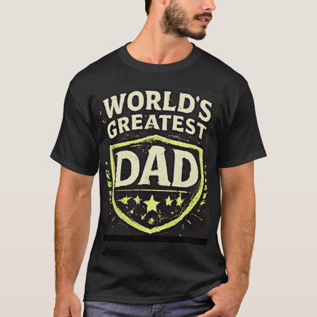 Världens Bästa Pappa Fars Dag T Shirt (Framsida)