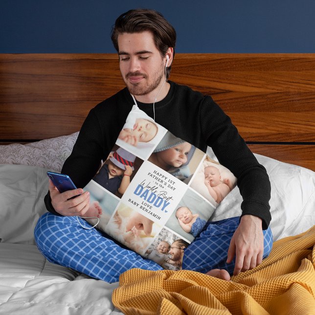 'Världens bästa pappa' Första fars dag-minne Kudde (Skapare uppladdad)