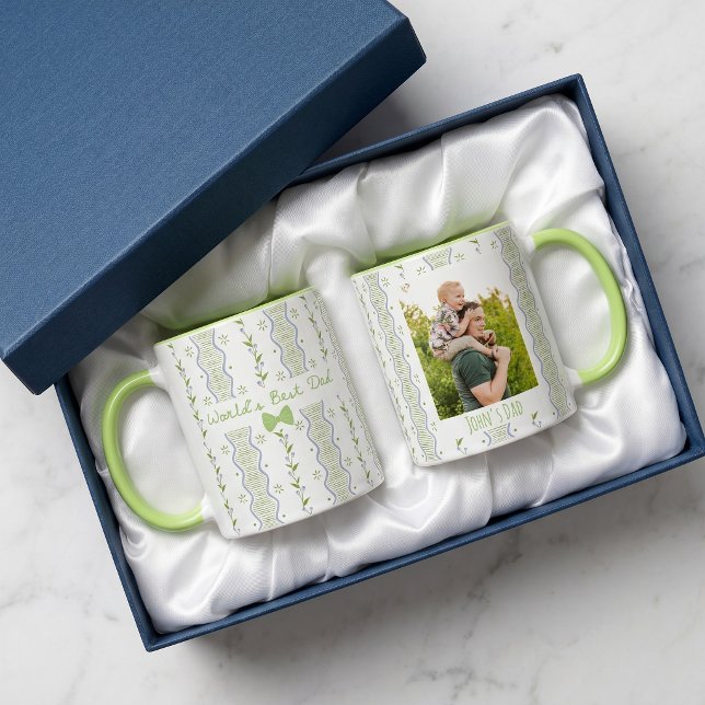 Världens Bästa Pappa Foto Present för Fars Dag Mug Mugg (Skapare uppladdad)