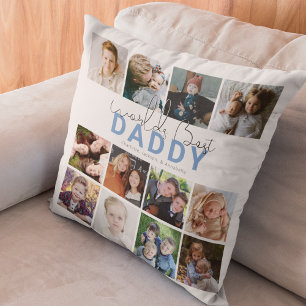 Världens Bästa Pappa Fotokollage Kudde