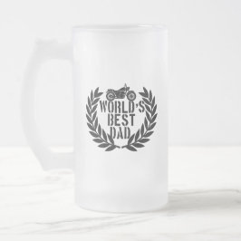 Världens Bästa Pappa Frostat Ölglas