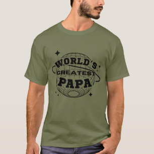 Världens Bästa Pappa Gott Fars Dag Present T Shirt