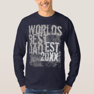 Världens bästa Pappa Grunge Graffitti Text Black S Tee