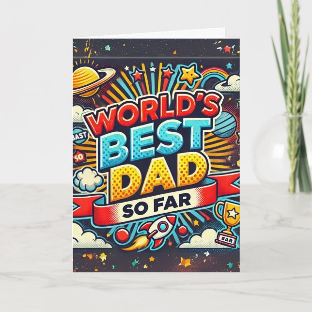 Världens bästa Pappa (hittills) Kort (Framsida)